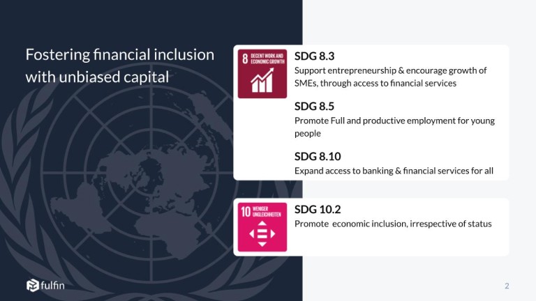 SDG impact: financial inclusion