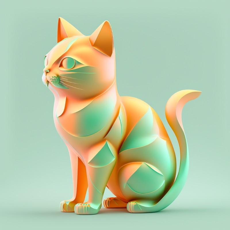 Cat illustration from the WechselGott app